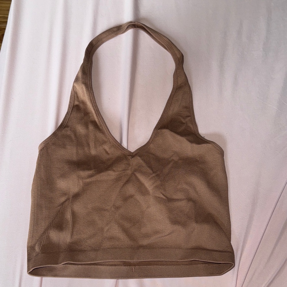 Bozzolo Cocoa Ribbed Top